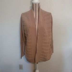 Croft and Barrow Beige Open Sweater Sz 1X